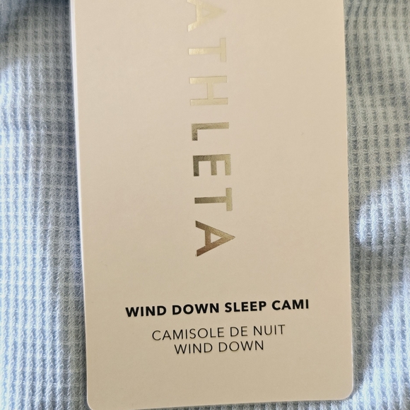 🏷️Athleta Wind Down Sleep Top Waffle Knit Baby Blue 2X - Picture 8 of 11